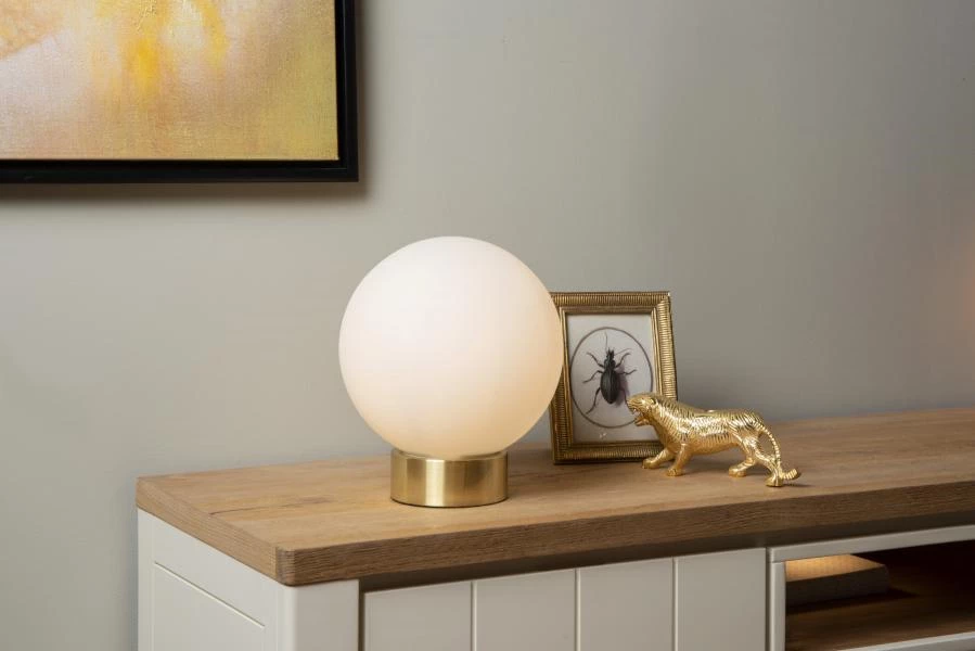 Lucide JORIT - Lampe de table - Ø 25 cm - 1xE27 - Opalin - ambiance 2